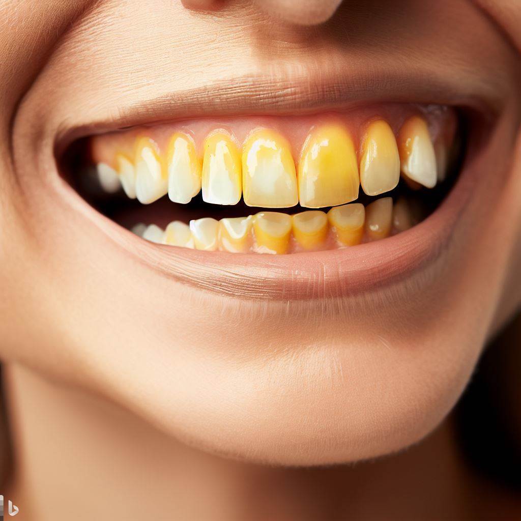 Yellow teeth